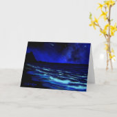 Carte de voeux Tunnels Beach Kauai (Fleur jaune)