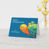 Carte de voeux Turquoise Turquoise (personnalisabl (Fleur jaune)