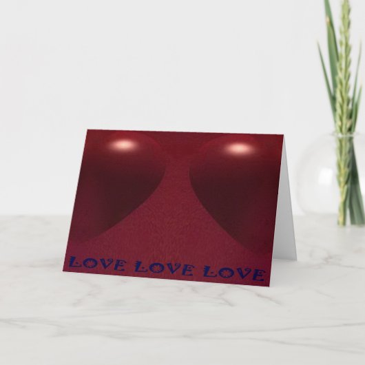 Carte de voeux "Twin Hearts" par Zoltan Buday (Devant)