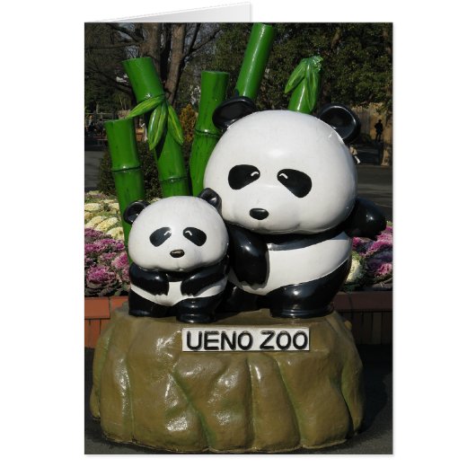 Carte de voeux Ueno Zoo Panda (Devant)