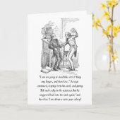 Carte de vœux Un chant de Noël (Fleur jaune)