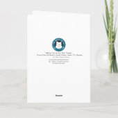 carte de vœux "Un chat blanc et son ami rat" (Dos)