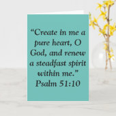 Carte de voeux "Un coeur pur" (Fleur jaune)