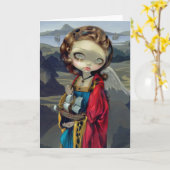 Carte de voeux "Un port sûr" (Fleur jaune)