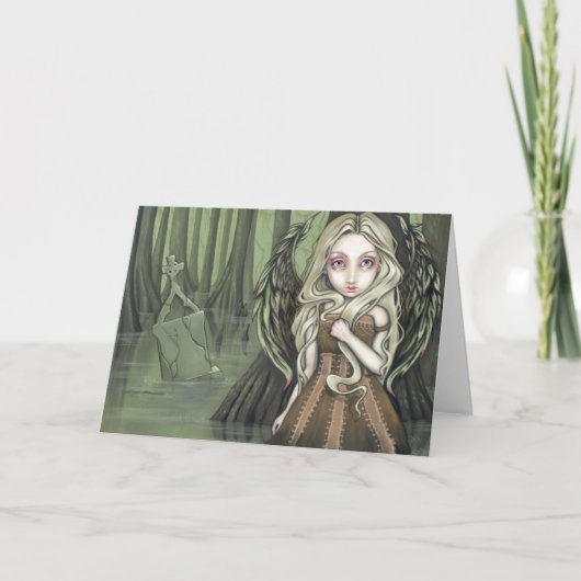 Carte de voeux "Un Tombeau dans le marais" (Devant)