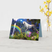 Carte de voeux Unicorn Dream par Dreamflame 5D (Fleur jaune)
