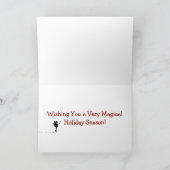 Carte de voeux Unicorn et Fairy Winter Holiday (Intérieur)