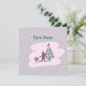 Carte de voeux unique (Debout devant)