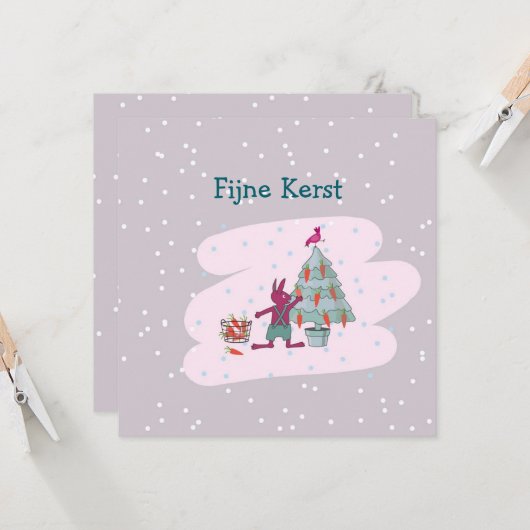 Carte de voeux unique (Devant/Arrière en situation)