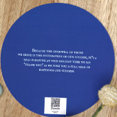 Carte de voeux Unique Blue White Company