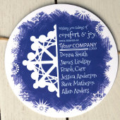 Carte de voeux Unique Blue White Company