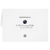 Carte de voeux unique élégante de Merci de (Dos Horizontal)