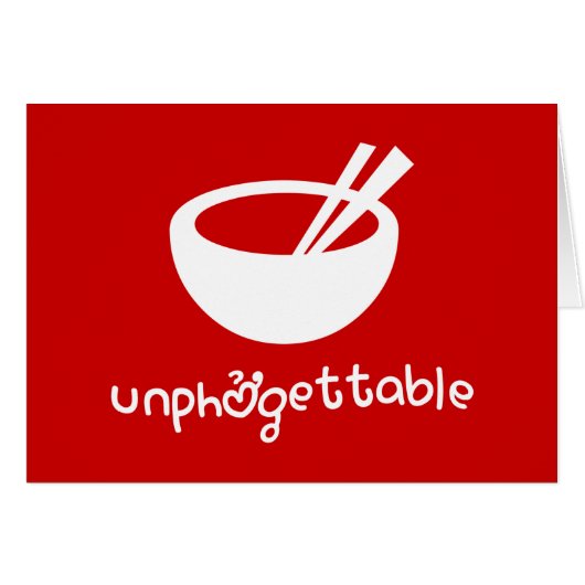 Carte de voeux Unphở gettable (Devant horizontal)