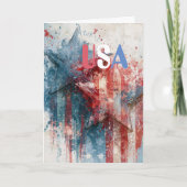 Carte de vœux USA (Devant)