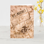 Carte de voeux USMC (Fleur jaune)