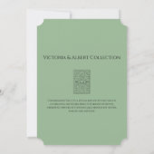 Carte de vœux V&A Blue Fig & Peacock (Dos)