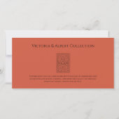 Carte de vœux V&A Cacatoès à huppe blanche (Dos)