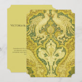 Carte de vœux V&A Cacatoès doré (Devant / Derrière)