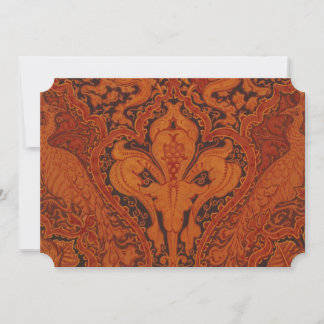 Carte de vœux V&A Red Peacock Frieze