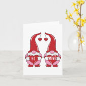 carte de voeux valentin Be Mine - Gnomes (Fleur jaune)
