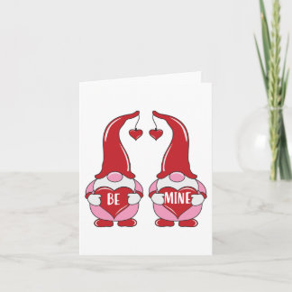 carte de voeux valentin Be Mine - Gnomes