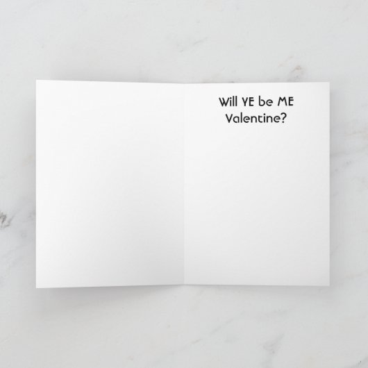 Carte de voeux Valentine (Intérieur)