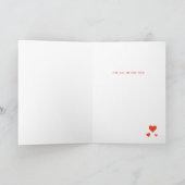 Carte de voeux Valentine de la paire (Intérieur)