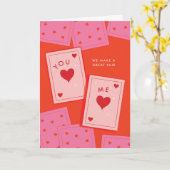 Carte de voeux Valentine de la paire (Fleur jaune)