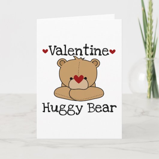 Carte de voeux Valentine Huggy Bear (Devant)