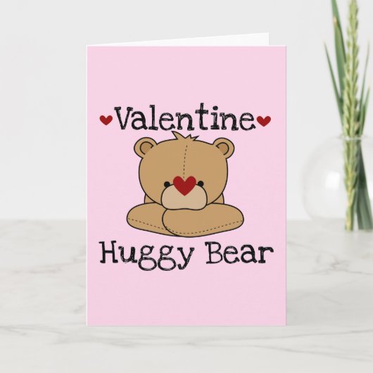 Carte de voeux Valentine Huggy Bear (Devant)