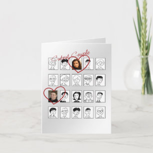 Carte de voeux Valentine pour les amoureux du lycé