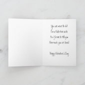 Carte de voeux Valentine pour son (Intérieur)