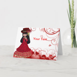 Carte de voeux Valentine Princess
