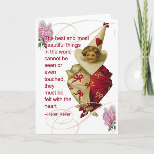 Carte de voeux Valentine vintage