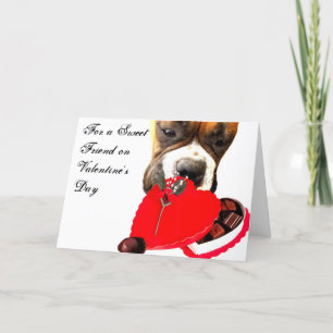 Carte de voeux Valentine's Day Boxer