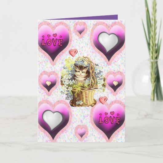 Carte de voeux Valentine's Day Vintage (Devant)