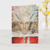 carte de voeux valhalla (Fleur jaune)