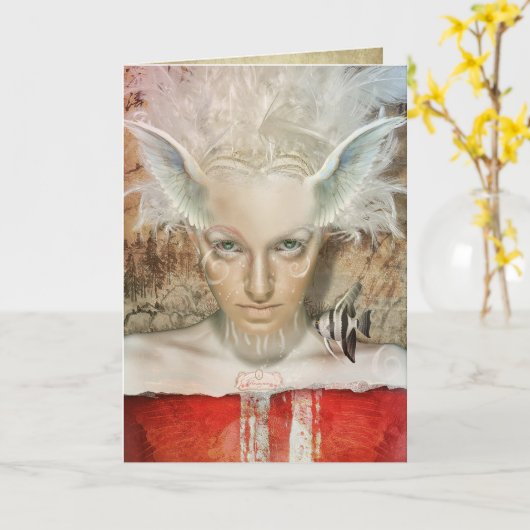 carte de voeux valhalla (Fleur jaune)