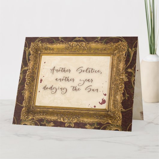 Carte de voeux Vampiric Solstice (Devant)