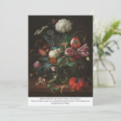 Carte de voeux 'Vase of Flowers' | Matthieu 6:28-2 (Debout devant)