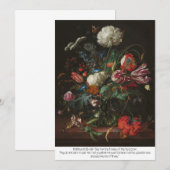 Carte de voeux 'Vase of Flowers' | Matthieu 6:28-2 (Devant / Derrière)