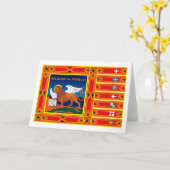 Carte de voeux Vénétie Drapeau (Fleur jaune)