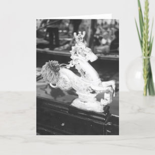 Carte de voeux Vénitien Gondola Horse Brass Note