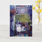 Carte de voeux Ventian après-midi (Fleur jaune)