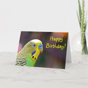 Carte de voeux verte pour l'anniversaire de la per
