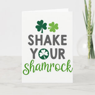 Carte de vœux verte Shake Your Shamrock