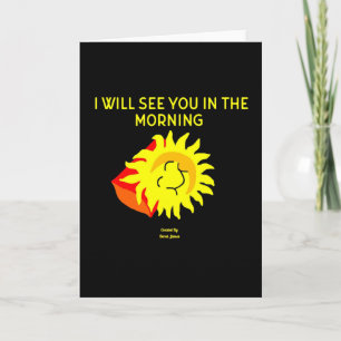 Carte de voeux Vertical Sun de bonne nuit