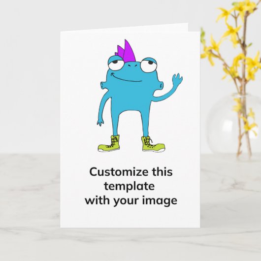 Carte de voeux verticale BeFunky (Fleur jaune)