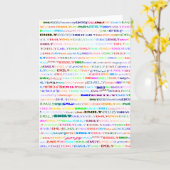 Carte de voeux verticale Emily Text Design II (Fleur jaune)