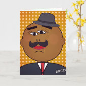 Carte de vœux verticale QUICKDRAW (Fleur jaune)